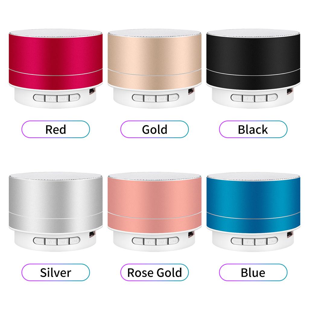 Mini BT Speaker With 7-Color Lights Small Wireless Speaker Portable USB Rechargeable Speaker for Travel Outdoors Home Office
