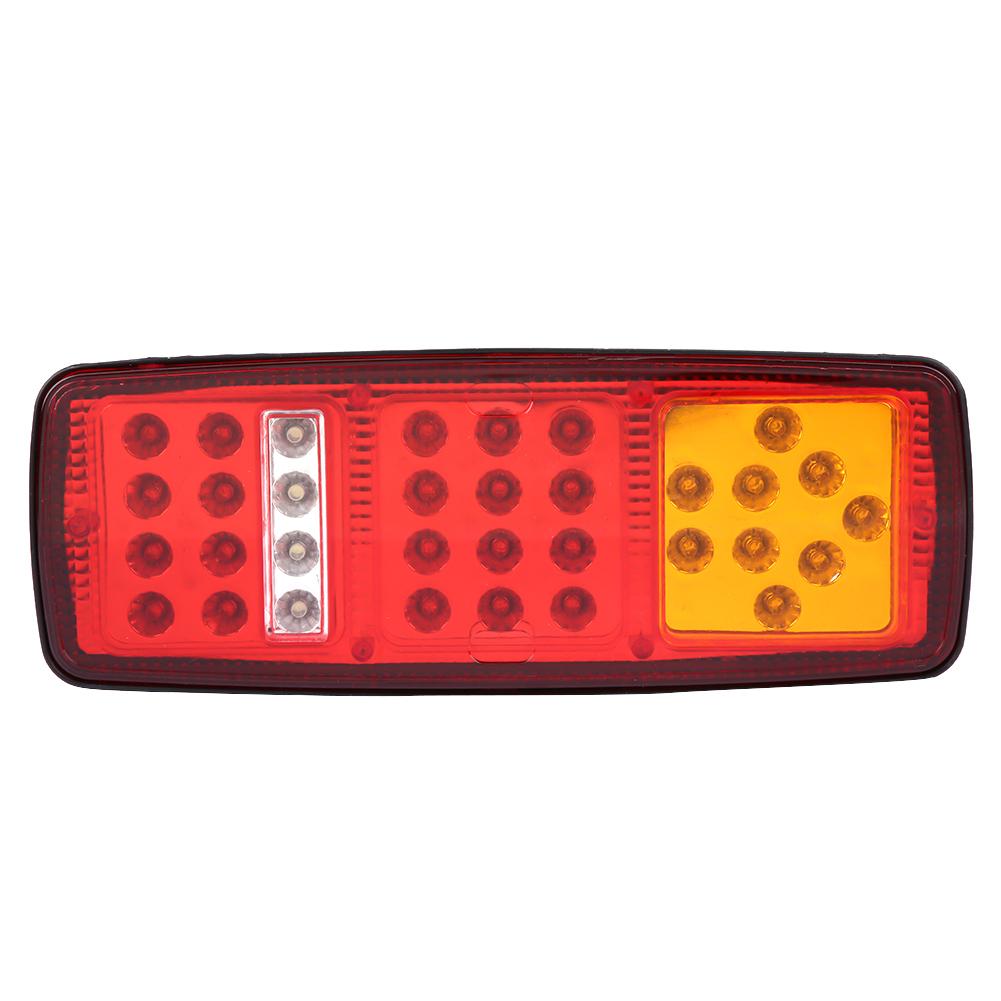 1 Pair LED Indicator Lights Rear Tail Brake Reverse Lamp for 12V Trailer Truck RV