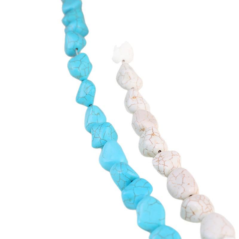 Irregular Turquoise Beads for DIY Bracelets