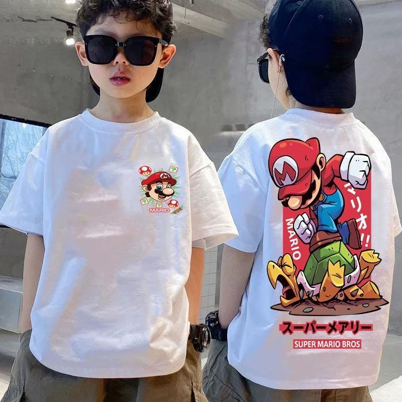 Cartoon Mario Boy T-shirt Children s T-shirt Printed 150