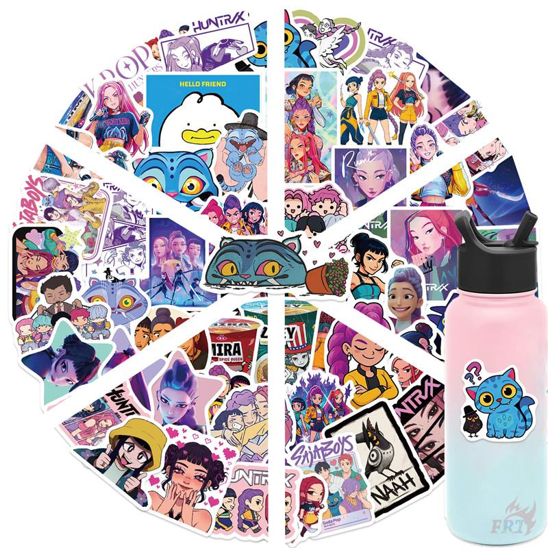 60Pcs/Set KPop Demon Hunters Series 01 Stickers DIY Fashion Waterproof Doodle Decals Stickers