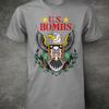 TRENDIG U.S.. Bombs Rockband graues T-Shirt Tee Alle Größen Kurzarm JM559 Unisex T-Shirt