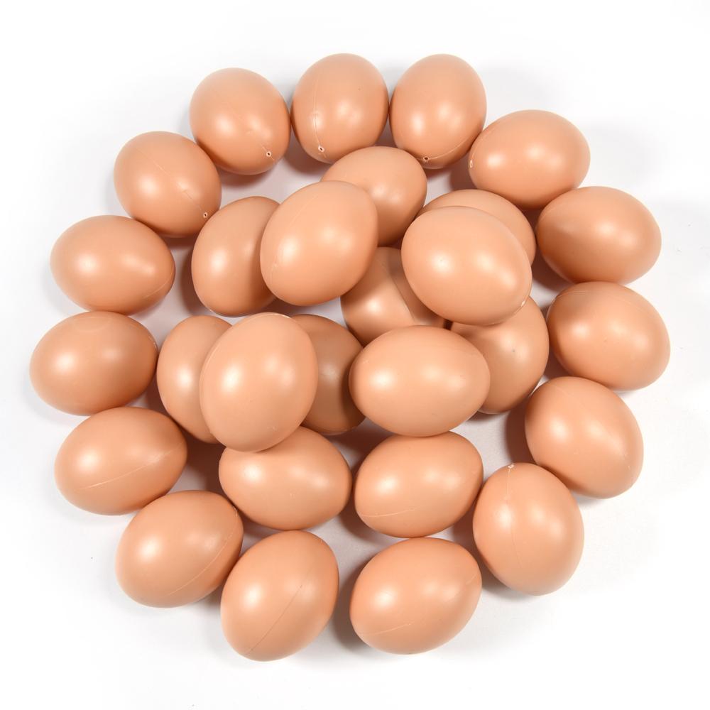 New Simulated Eggs 30pcs/set Children's Toy Eggs DIY Painted Plastic Hollow Fake Egg Kindergarten Teaching Aids Festival Gifts