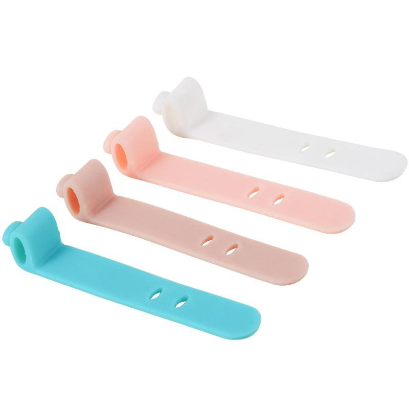 Silicone Anti-Lost Earphone Cable Organizer Straps