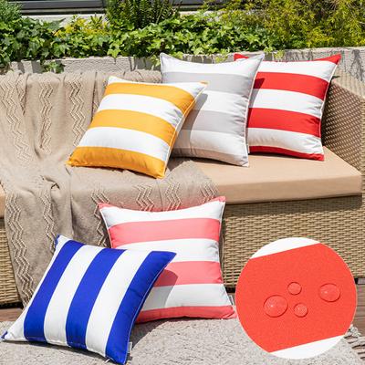 Stripe Waterproof Outdoor Cushion Cover for Garden Furniture Cushions Seat Bench