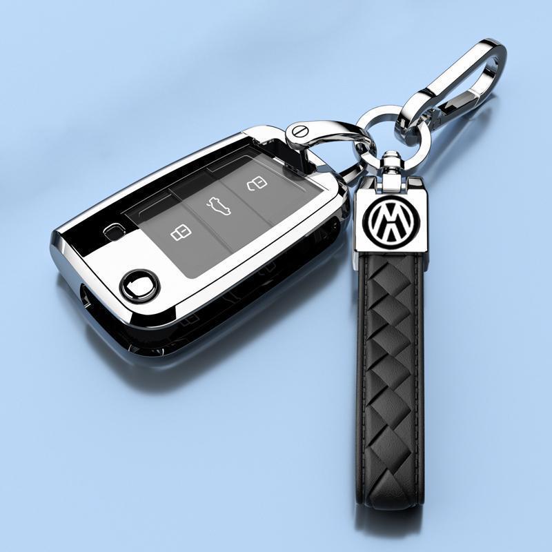 Luxury Key Case for 15-21 Volkswagen Lamando - Foldable Design for Men and Women
