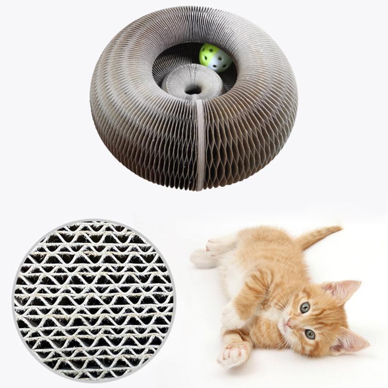 Magic Organ Cat Scratch Board Cat Toy With Bell Cat Grinding Claw Cat Climbing Frame Cat Scratch Toy