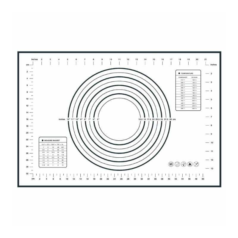 Heat Resistant Silicone Pastry Mats For Oven Microwave Safe Nonslip Surfaces Easy Storage Kitchen Baking Essential