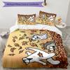 Simon's Katze 3-teiliges Bettwäsche-Set Bettbezug Verschluss Enthält 1 Bettbezug & 2 Kissenbezüge für Alle Jahreszeiten Schlafzimmer Zuhause Wohnheim Dekor