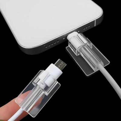 5 Stück Weicher Silikon-Ladekabel-Wickler Schnellladekabel-Schutzhülle für Apple iPhone Datenkabel Klare Hülle Clip