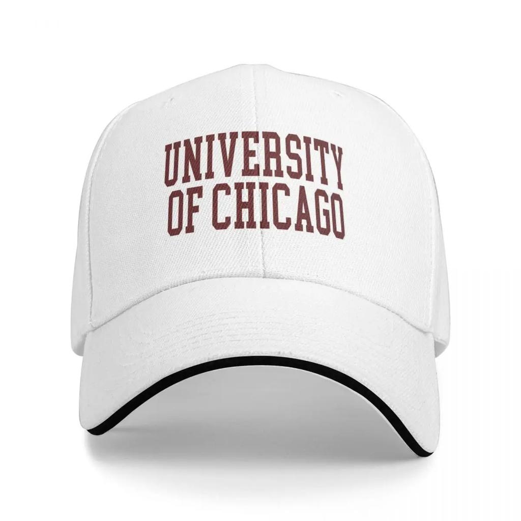 University of Chicago Baseball Cap Hip Hop Beach Outing Gentleman Hat Bobble Hat Golf Unisex Women's
