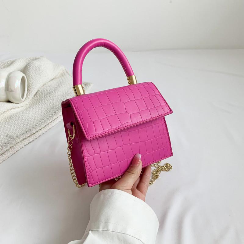 Trendy Street Style Pu Leather Chain Crossbody Bag For Women Summer 2023