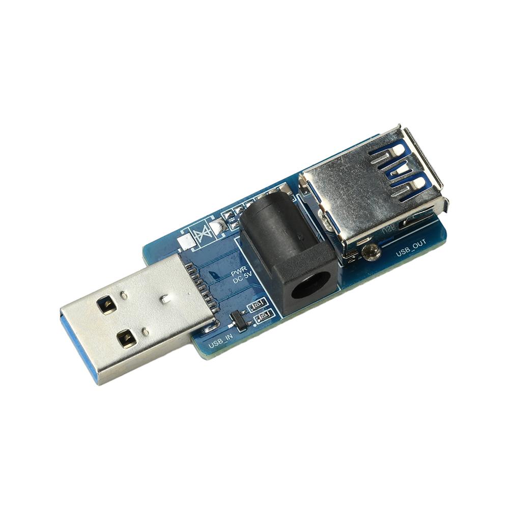 

USB Power Splitter Enhancement Module External DC5V Power Supply Built-in Automatic Switching MOS Circuit