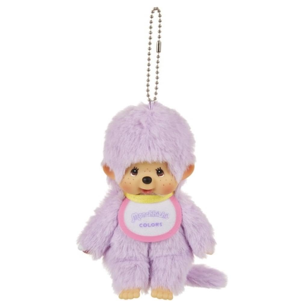 

Sekiguchi Monchhichi Colors Plush Purple Keychain, фиолетовый