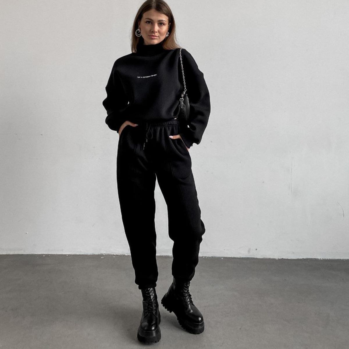 

2024Женский комплект из двух частей с капюшоном с принтом S жёлтый