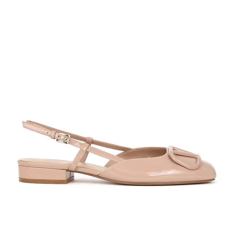Yuanli Tongxia new fashion single shoes 2025 spring women's square head comfortable high heels women's high-end women's shoes