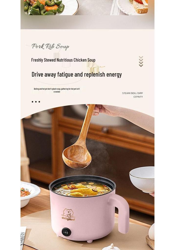 Compact Multi-Functional Electric Pot for Students, Office Workers & Singles - Ideal for Dorms & Instant Noodles