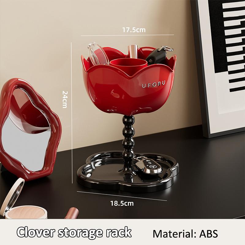 Multifunkční stolní úložný box Kosmetický organizér Polička Kreativní květiny Držák na klíče Domácí dekorace Zásobník na sladkosti a drobnosti