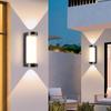 Modern Waterproof Aluminum LED Wall Lamp Big Size Square Exterior Sconce Garden Porch Outdoor Borosilicate Glass Diffuser 2-Year