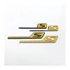 Yzw6688 ABS S Badge Emblem Car Trunk Sticker Compatible with S/E63S C63S GLC63S GLE63S