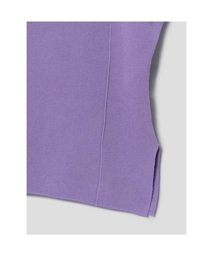 8SECONDS Short Sleeve Cap Sleeve Slim Pullover Violet