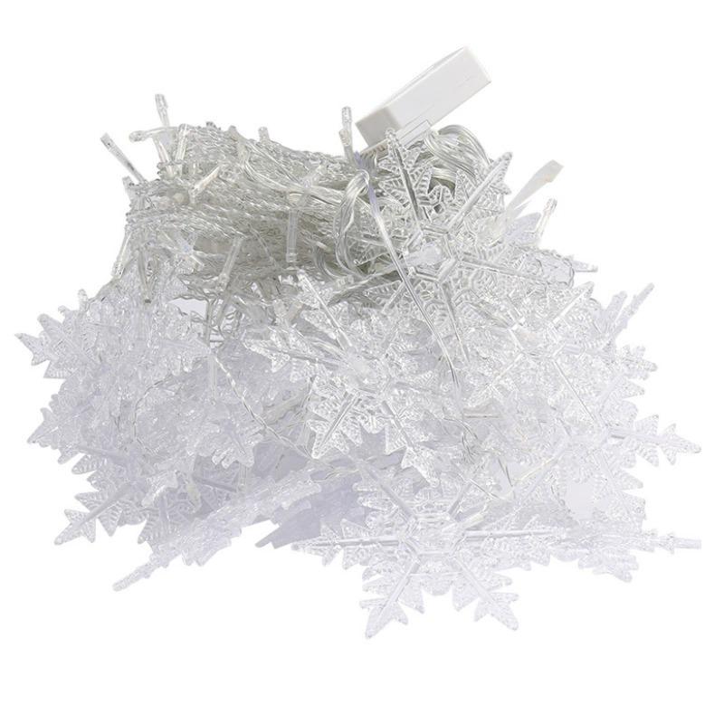 LED Snowflake Curtain & Icicle Lights, USB Decorative String Lights for Christmas & Holiday Windows