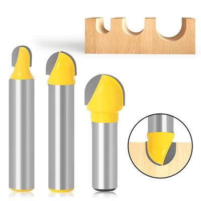 1/3pcs 8mm Shank Double Edging Router Bits For Wood Cove Box Bit Tungsten Carbide Woodworking Endmill Miiling Cutter