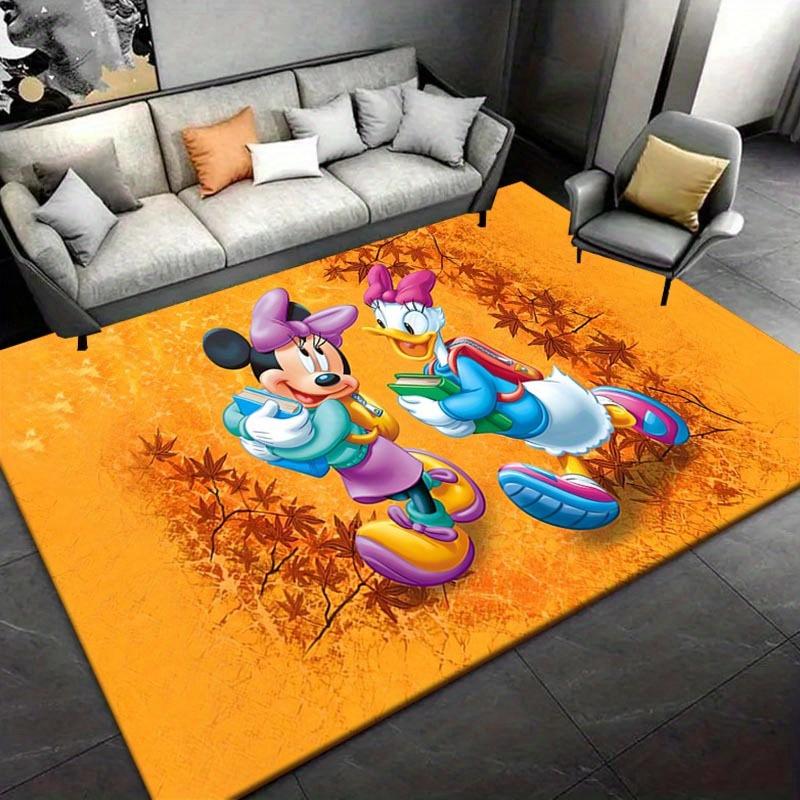 

1pc Mickey Mouse Pattern Area Rug Soft Flannel Floor Mat for Living Room, Bedroom, Sofa Coffee Table Floor Mat, Machine Washable 60cm by 90cm