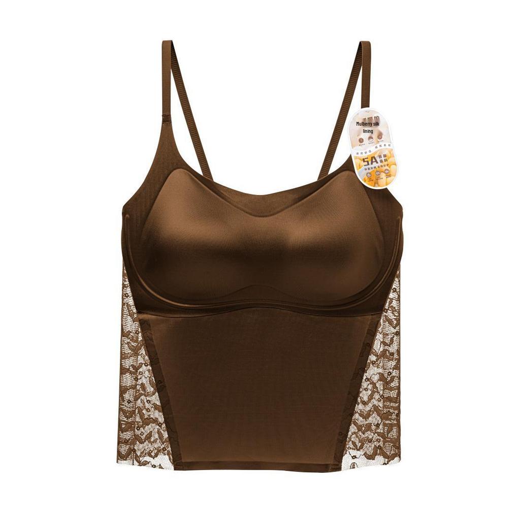 Silk Lace No-Bra Camisole: Jelly Soft, Sexy Supportive Undergarment