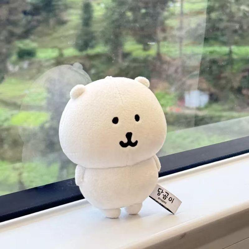 Cute Joke Bear Anime Plush Keychain Polar Bear Valentine Rose Series Kawaii Soft Stuffed Bag Pendant Exquisite Birthday Gift