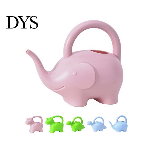 Water Pot Can Anti-slid Handle Cute Plastic Creative Watering Elephant Shape for Garden Bottle
