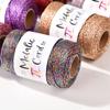 100M/Roll 3MM High-end Gold and Silver Wire Christmas Decoration Hook Bag Handmade Hollow Core Thread DIY 100M Silver Wire
