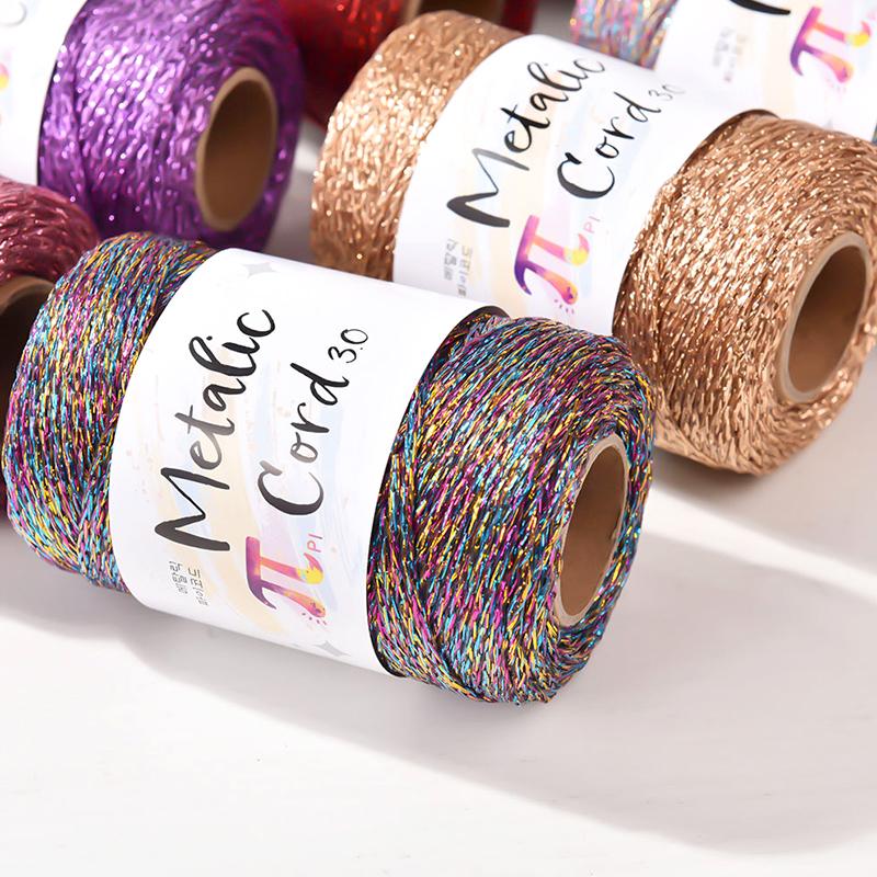 100M/Roll 3MM High-end Gold and Silver Wire Christmas Decoration Hook Bag Handmade Hollow Core Thread DIY 100M Silver Wire