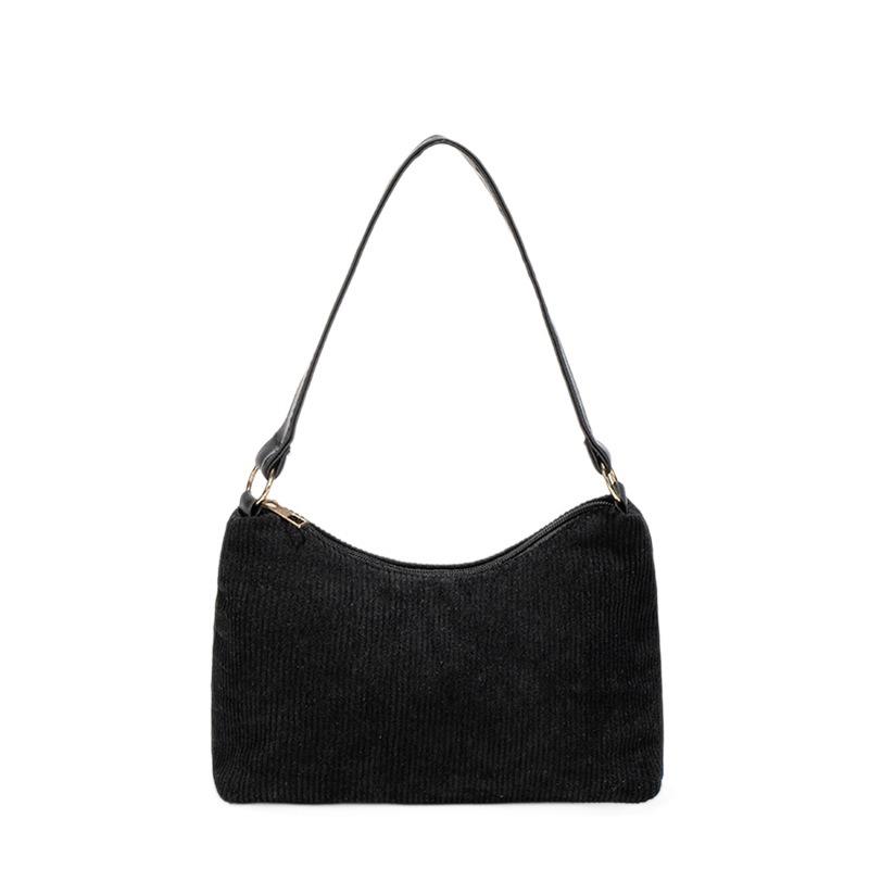 New hot-selling corduroy handbag large-capacity zipper messenger bag adjustable shoulder strap single shoulder