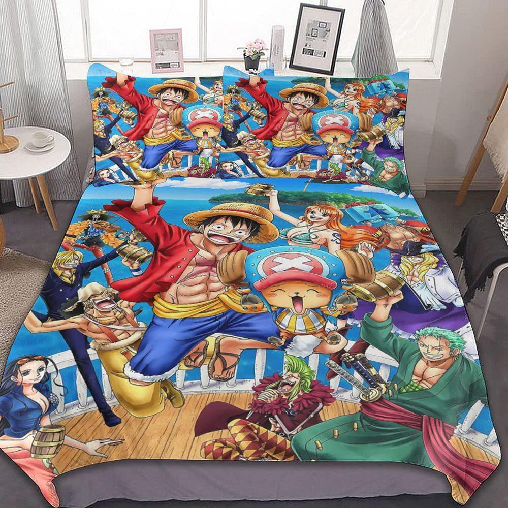Animation Soft And Comfortable Bedding Three-Piece Quilt Cover
