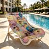 Sexy Doll Print Beach Towel Design, Soft, Lightweight. for Home Bathroom, Spa, Pool, Yoga, Surfing, Camping, Gift for Family, Friend