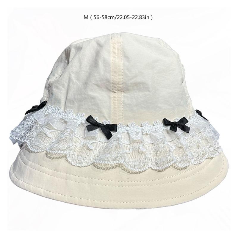Handmade Bucket Hat Elegant Decorated Cloches Style for Women Party Simple Hat Cloche Lady Bucket Hat