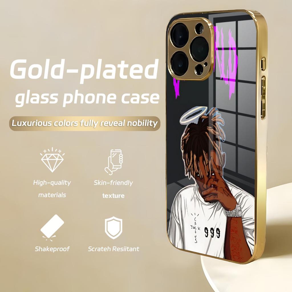 Juice cool 999 wrld Mode Design ins Für iPhone17 16 16e 15 14 13 12Plus Mini Pro Max Galvanisiertes Glas Handyhülle