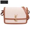 634305 Canvas X Leather Solferino Medium Flap Shoulder Bag Shoulder Bag Natural X Brown / GDHardwareUsed