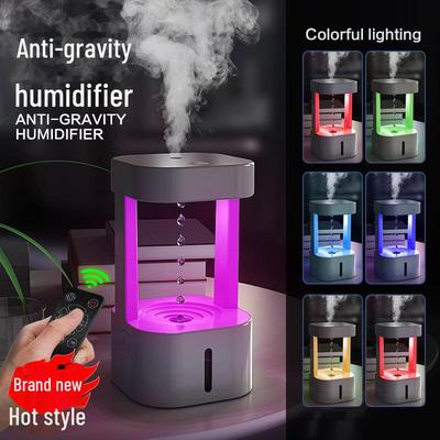 Anti-Gravity Drip Humidifier with LED Night Light and Remote Control