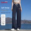 Baleno Women's Flowy Wide-Leg Straight Pants