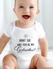 Personalized Will You Be My Godparent Unisex Soft Onesie| Godmother Onesie| Godfather Onesie| Godparent Onesie| Personalized Godparent