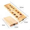 Wooden Family Games Mancala Board Game Portable Teen Folding Set Multi Color