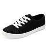 Fashion Unisex White Canvas Shoes Summer Casual Student Sports Shoes Lace-up Plaid Flat Shoes