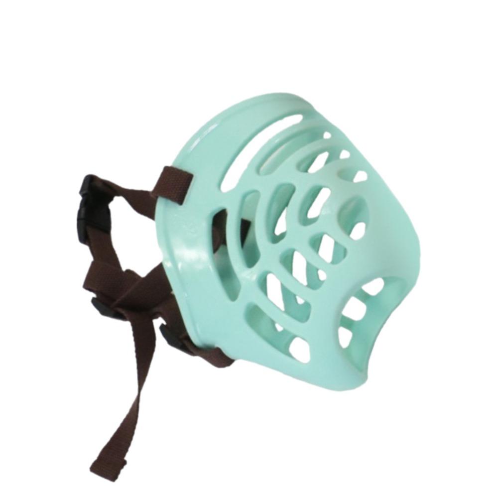Anti-barking Dog Mouth Mask Adjustable Dog Mouth Guard Basket Muzzles  Walking The Dog XS зелёный