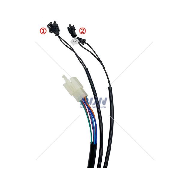 N1S KMH/MPH One-LIN Speed Sensor LCD Speedometer Display with T08 Throttle for Electric Scooter Motorcycle