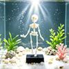 1 Stück Skelett Aquarium Dekoration 3D Gedrucktes Tanzendes Skelett Aquarium Sprudler Ornament Luftbetrieben Bewegliches Skelett Halloween Dekoration