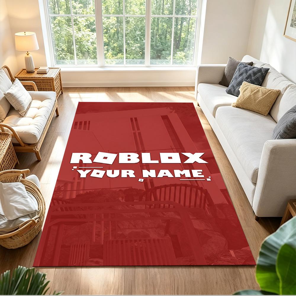 Roblox Customizable Name Floor Mat Design for Hallway Bedrooms Living Rooms Study room Antislip Carpet Office home decor Spiritual Gift