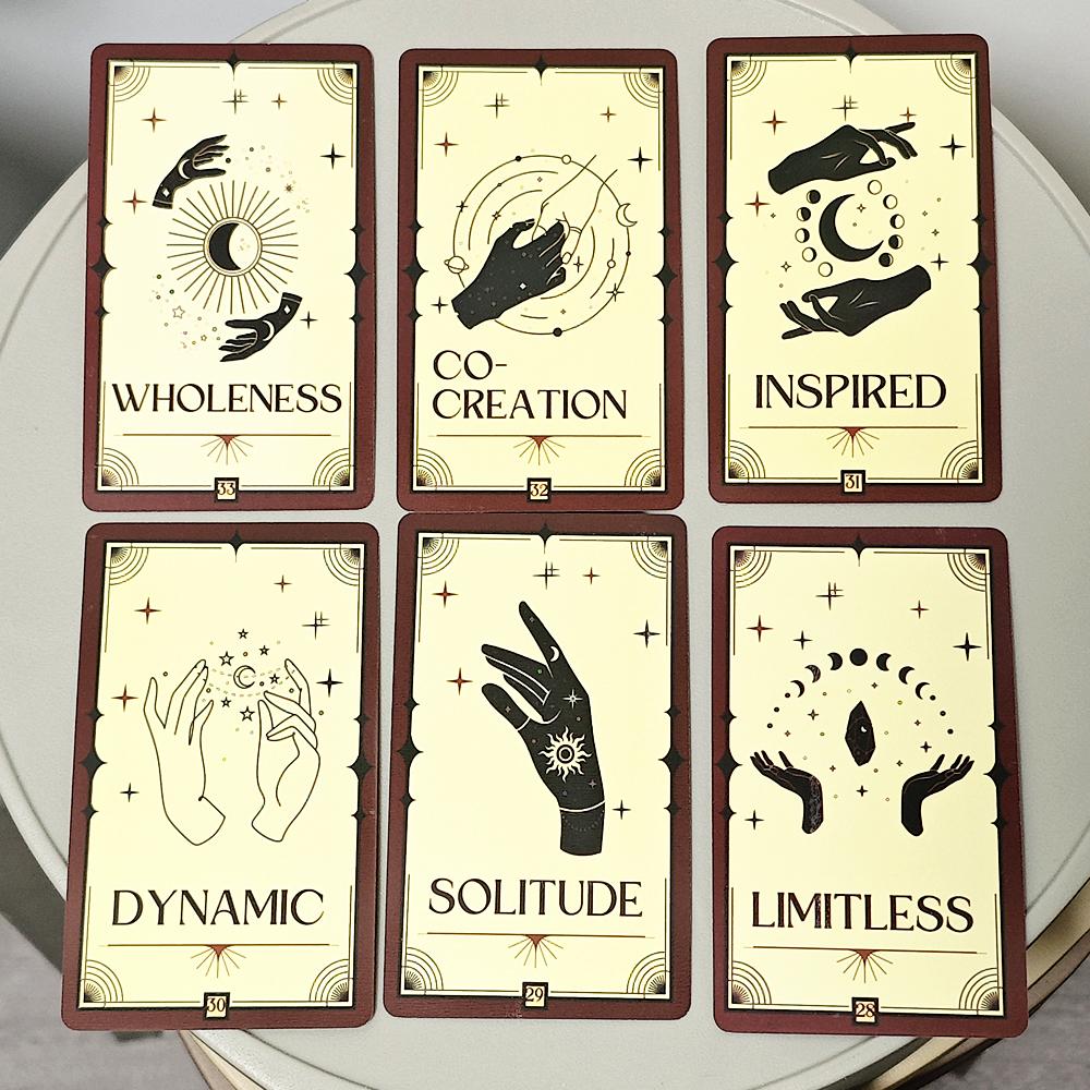 Manifestation Oracle Deck 33 Card Oracle Deck Manifest Your Dreams, Find Your Purpose, Tarot for The Soul 10.3*6cm