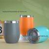 12oz Isolierter Eierschalenbecher | doppelwandiger Edelstahl Rotwein-Tumbler